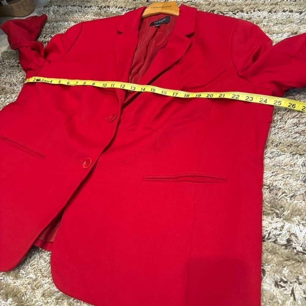 Talbots 22wp blazer wool blend stretch‎ red - Picture 9 of 9
